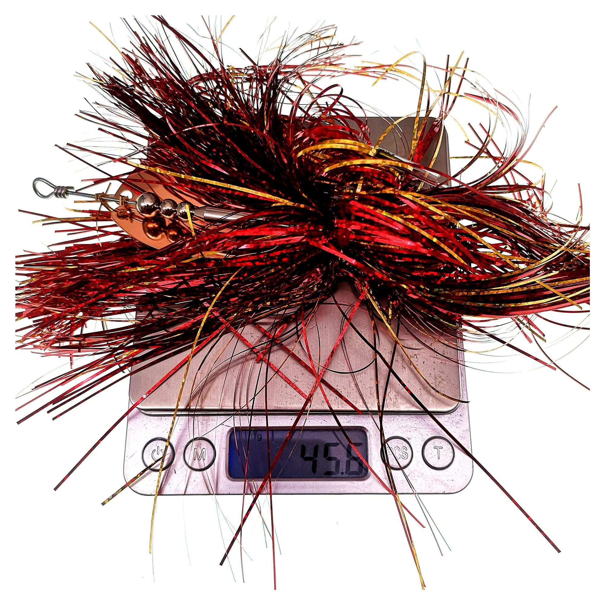 INEOUT 4pcs Spinner Lure 22cm/45g Metalllöffel Angelköder Drillinge Bass Lure Hard Bait Fishing Jig Tackle Head