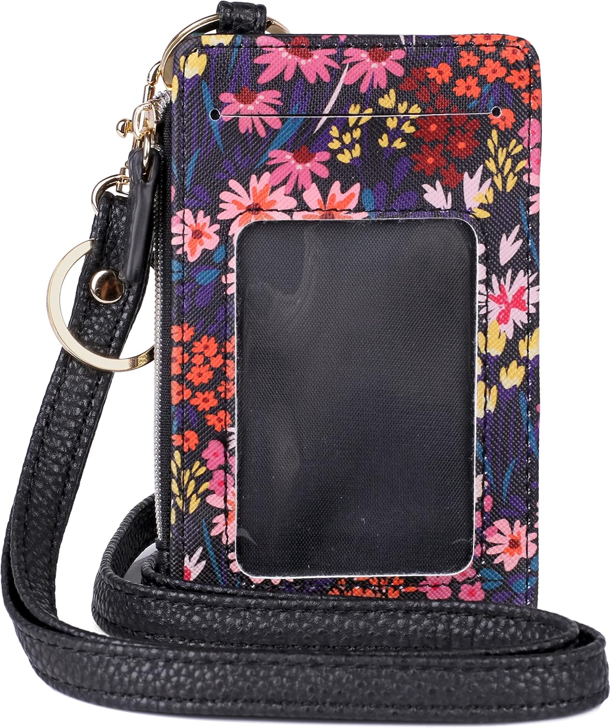 Julia Buxton Ditsy Garden Vegan Leather Everywhere Lanyard