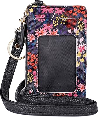 Julia Buxton Ditsy Garden Vegan Leather Everywhere Lanyard