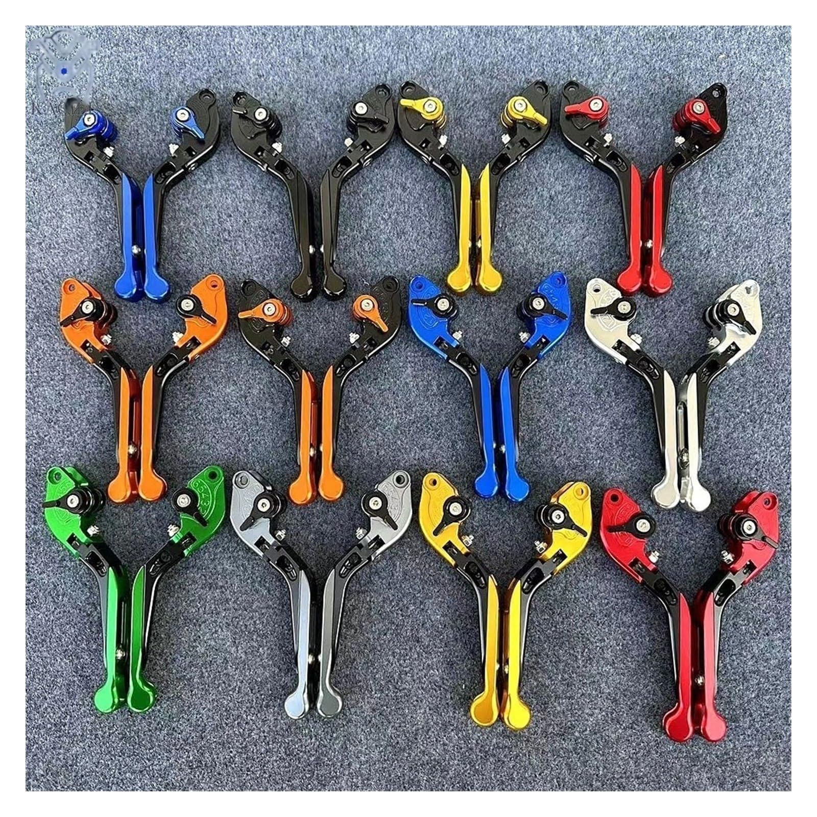 Palanca De Manillar De Freno CNC, Palancas De Embrague De Freno Ajustables Plegables Extensibles para Kawa&Saki Ni&nja 400 250 300 400 125 Z125 / SL Palancas Frenos