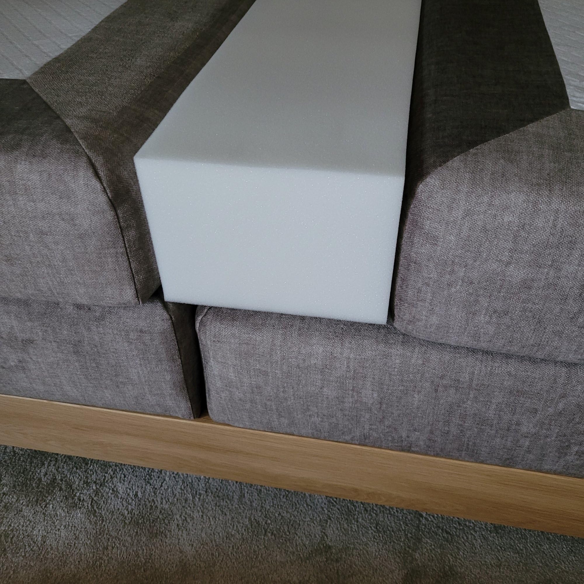 All4All Matratzenverlängerung aus Schaumstoff Matratzenausgleich RG 25/44 10x15cm Schaumstoffstreifen Mittellhart Matratzenstreifen Verlängerung für Babybett oder Pflegebett(120)
