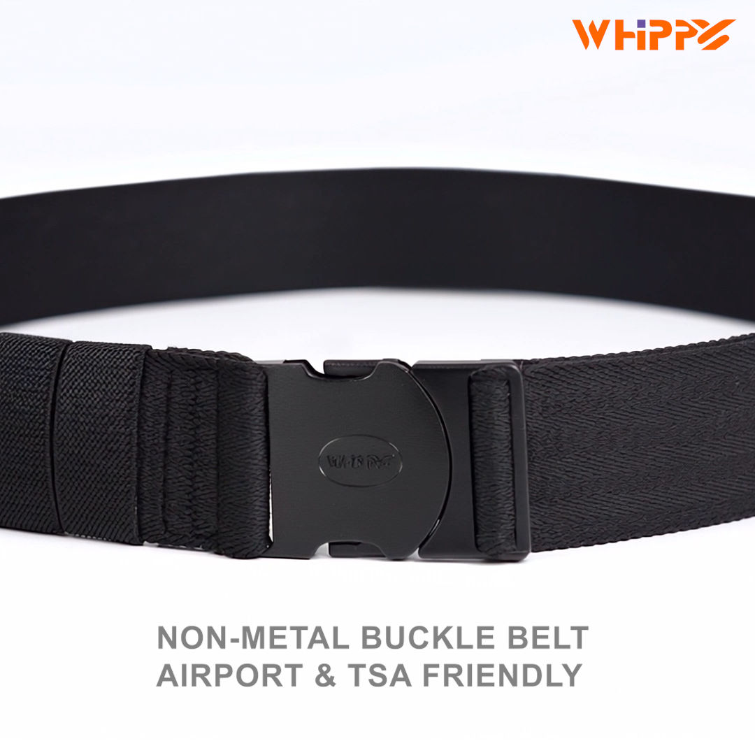 WHIPPY Mens Elastic Stretch Belt Unisex Adventure Web Belt for