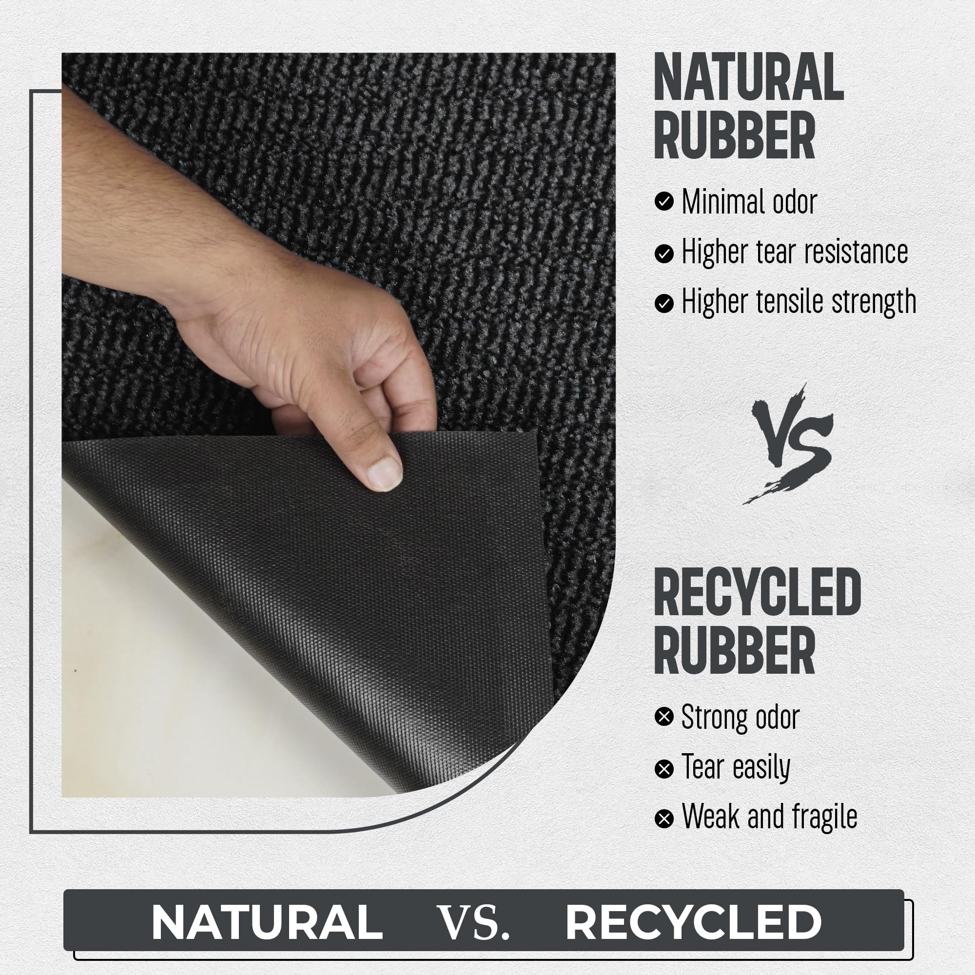 TrendMakers Door Mat Indoor & Outdoor Non-Slip Rubber Backed door mats indoor Super Absorbent Washable Dirt Trapper doormats - Image 4