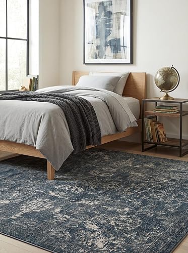 Miniatura 13 de Rugs.com Oregon Collection - Alfombra de pelo bajo color marfil de 7 x 10 pies, perfecta para salas de estar, comedores grandes, planos abiertos