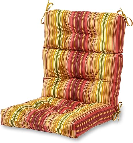 Greendale Home Fashions - Cojín para asiento y respaldo de silla de exterior