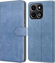 Leacckl Coque pour Honor 200 Smart, Etui Protection Housse Premium en Cuir PU Portefeuille, [Ranges Cartes] Pochette Fermeture Magnétique, Bleu