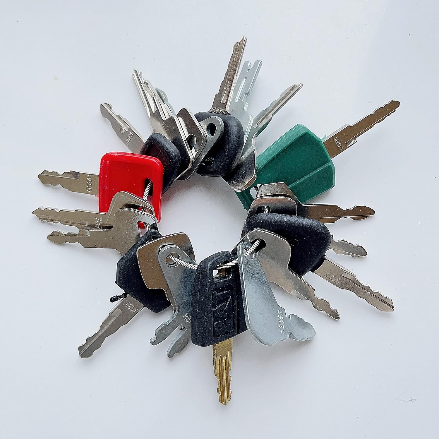 20 Construction Ignition Keys/Heavy Equipment Master Key