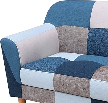 Amazon｜不二貿易 ソファ 2人掛け コンパクト 幅125×奥行71×高さ