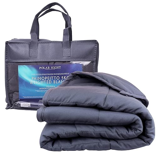 Polar Night Gewichtsdecke für Erwachsene 200 x 220cm, 12kg - Weighted Blanket für tiefen Schlaf, Schwere Decke, Therapiedecke aus 100% Mikrofaser, Entspannungsdecke Oeko-TEX® 100 Standard Bettdecke - 200 x 220 cm - 12.0 Kilogramm
