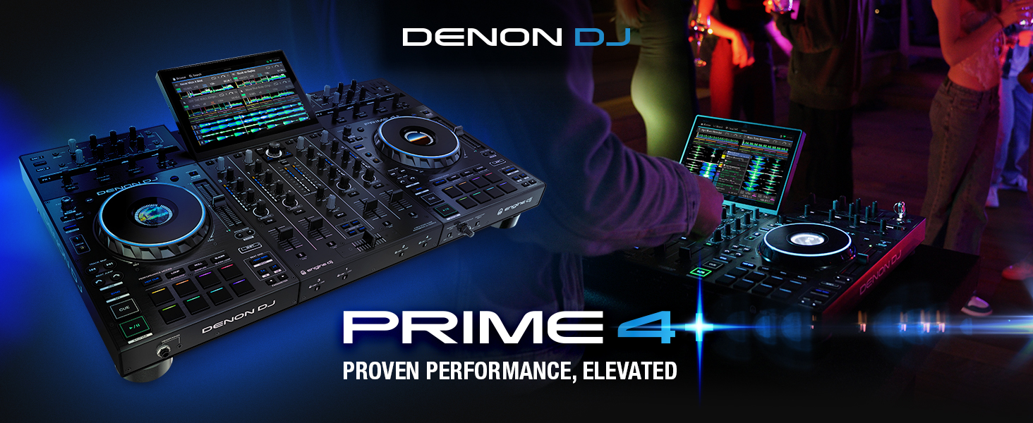 Amazon.com: Denon DJ PRIME 4+ Standalone DJ Controller with Stem