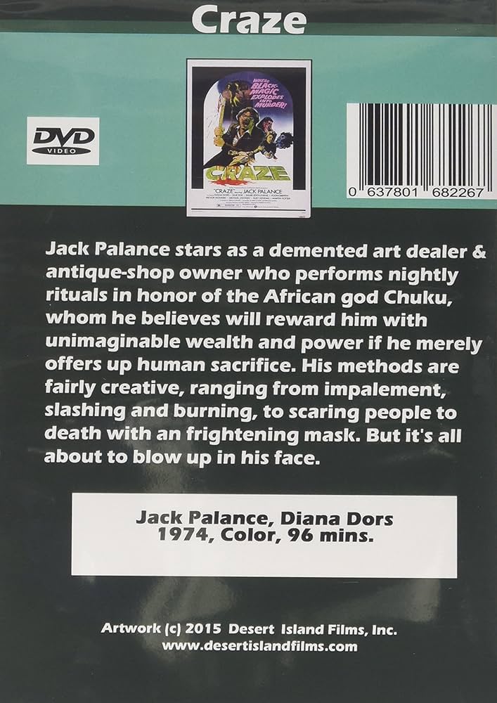 Amazon.com: Craze : Jack Palance, Freddie Francis: Movies & TV