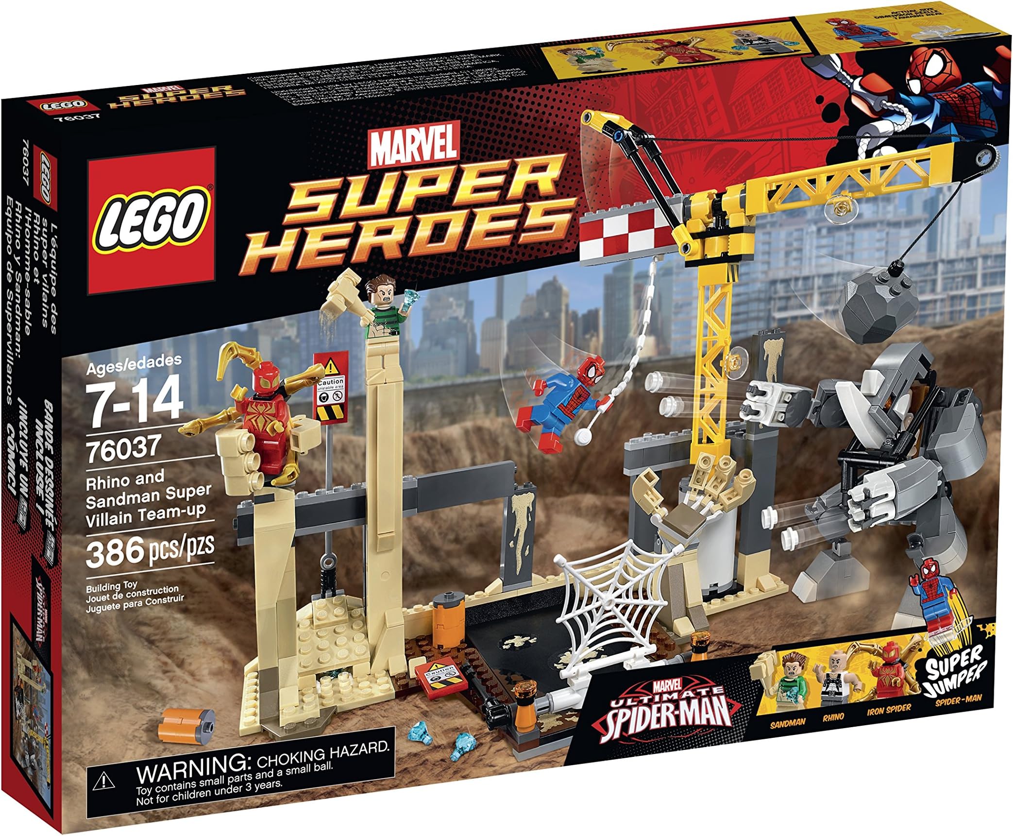LEGO Super Heroes 76037 Rhino and Sandman Super Villain Team-Up Building Kit