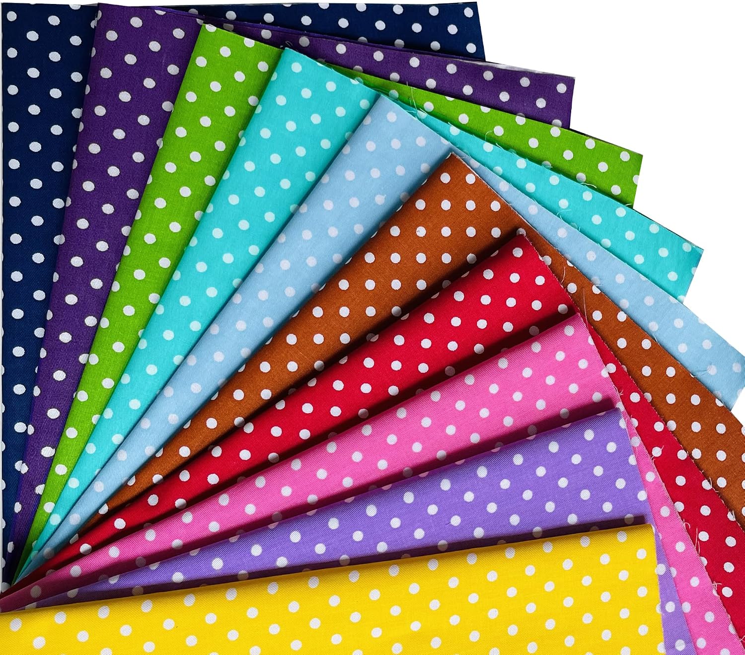 Cotton Quilting Fat Quarter Bundles Fabric for Sewing,Polka Dot