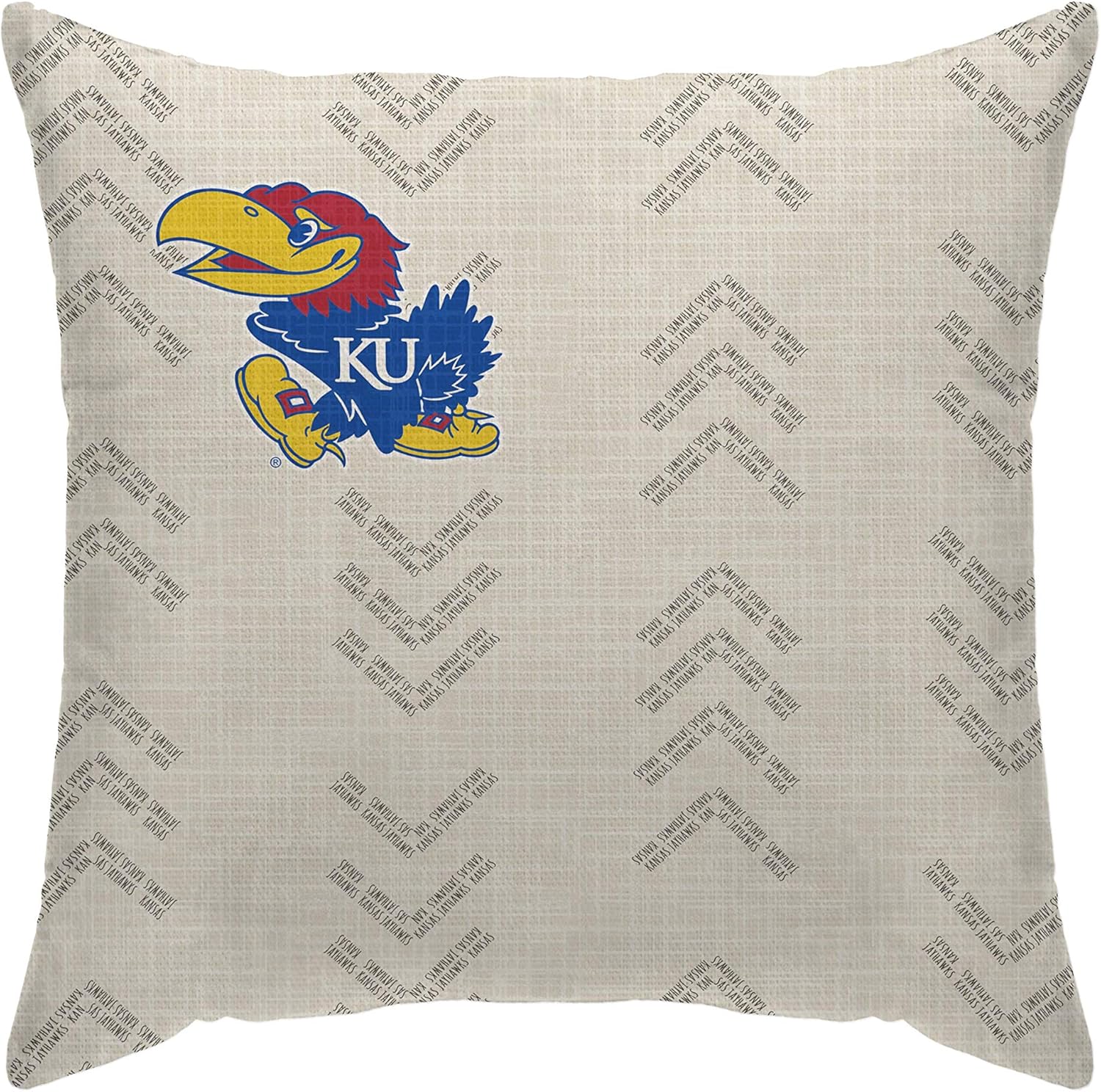 Pegasus Sports Officially Licensed NCAA Wordmark Decorative Throw Pillow, 18" x 18"