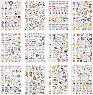 Kisston 24 Sheets Baby Scrapbook Stickers 1000+ New Pregnancy Planner Sticker Baby Calendar First Year Decal Maternity Newborn Themed Decal for Christmas Decorating
