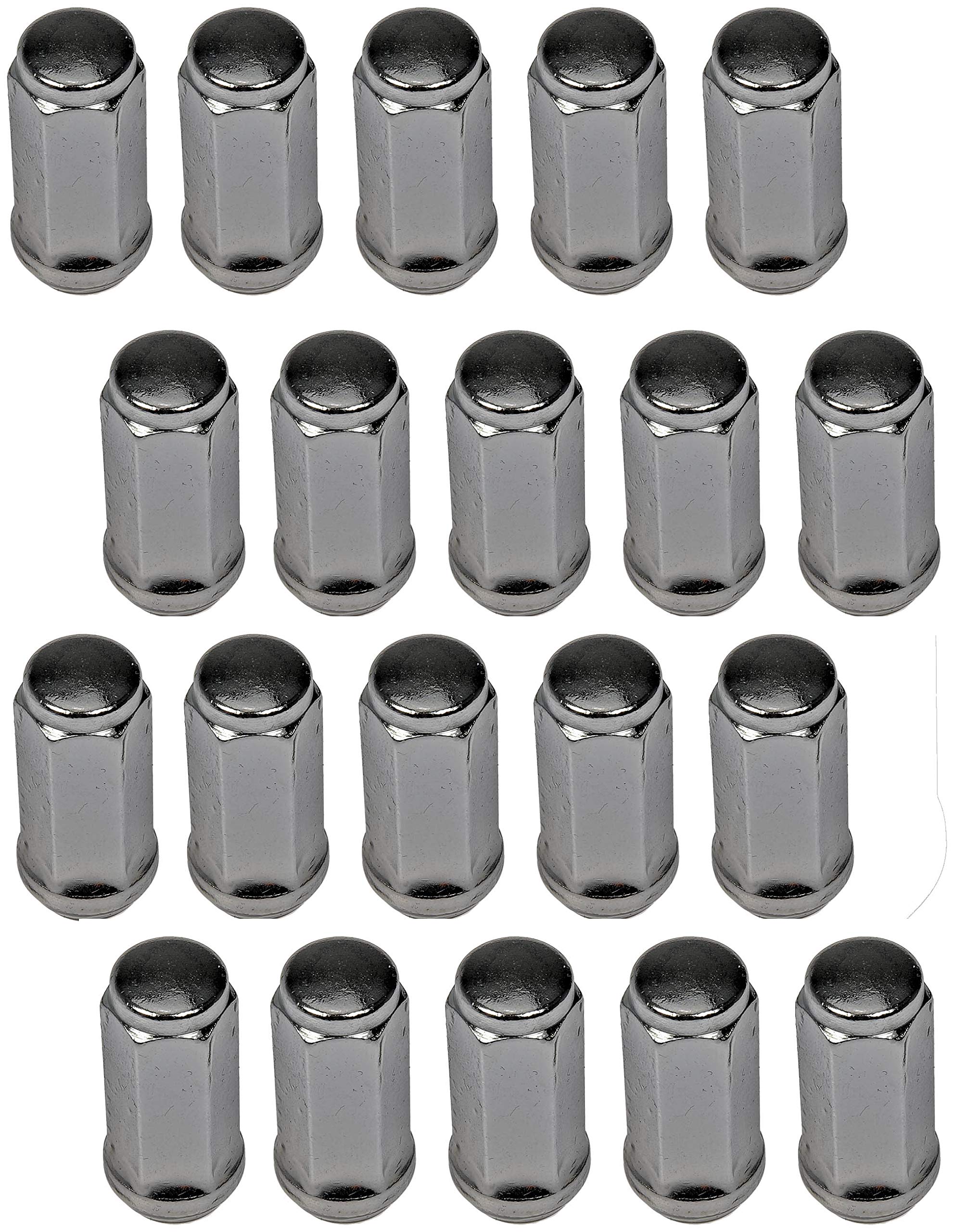 Dorman 711-1405 nakrętka do kół żołędzie M14-2.0 do wybranych modeli Ford, Lincoln, chrom (24 sztuki)