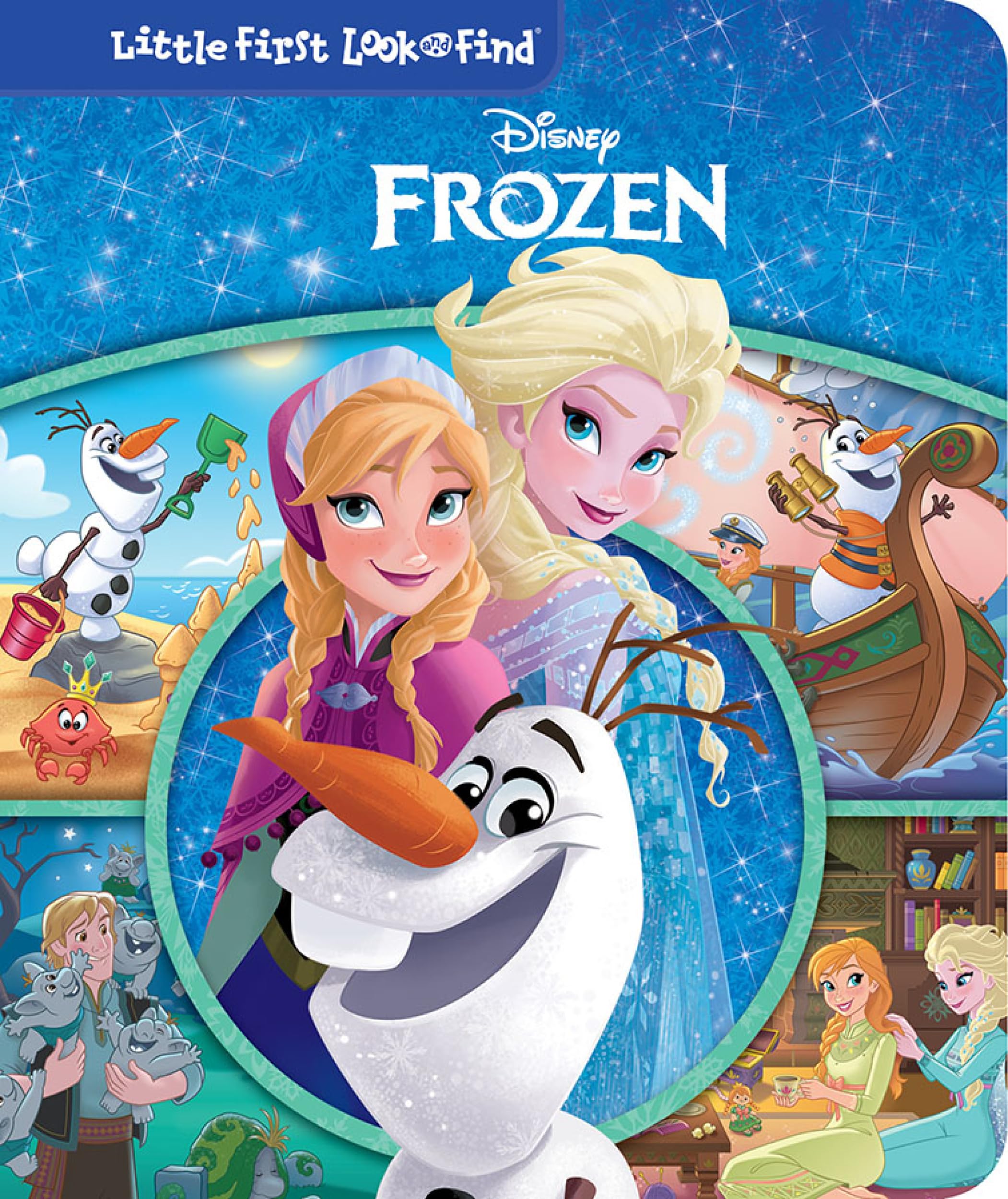 Disney Frozen Elsa, Anna, Olaf, and More! - Little First Look and Find Activity Books - PI Kids