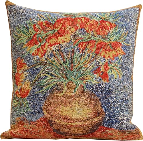 Miniatura 7 de Charlotte Home Furnishings - Funda de almohada decorativa de 16 x 16 pulgadas, fundas de almohada de tapiz para sofá y sala de estar, fundas de El