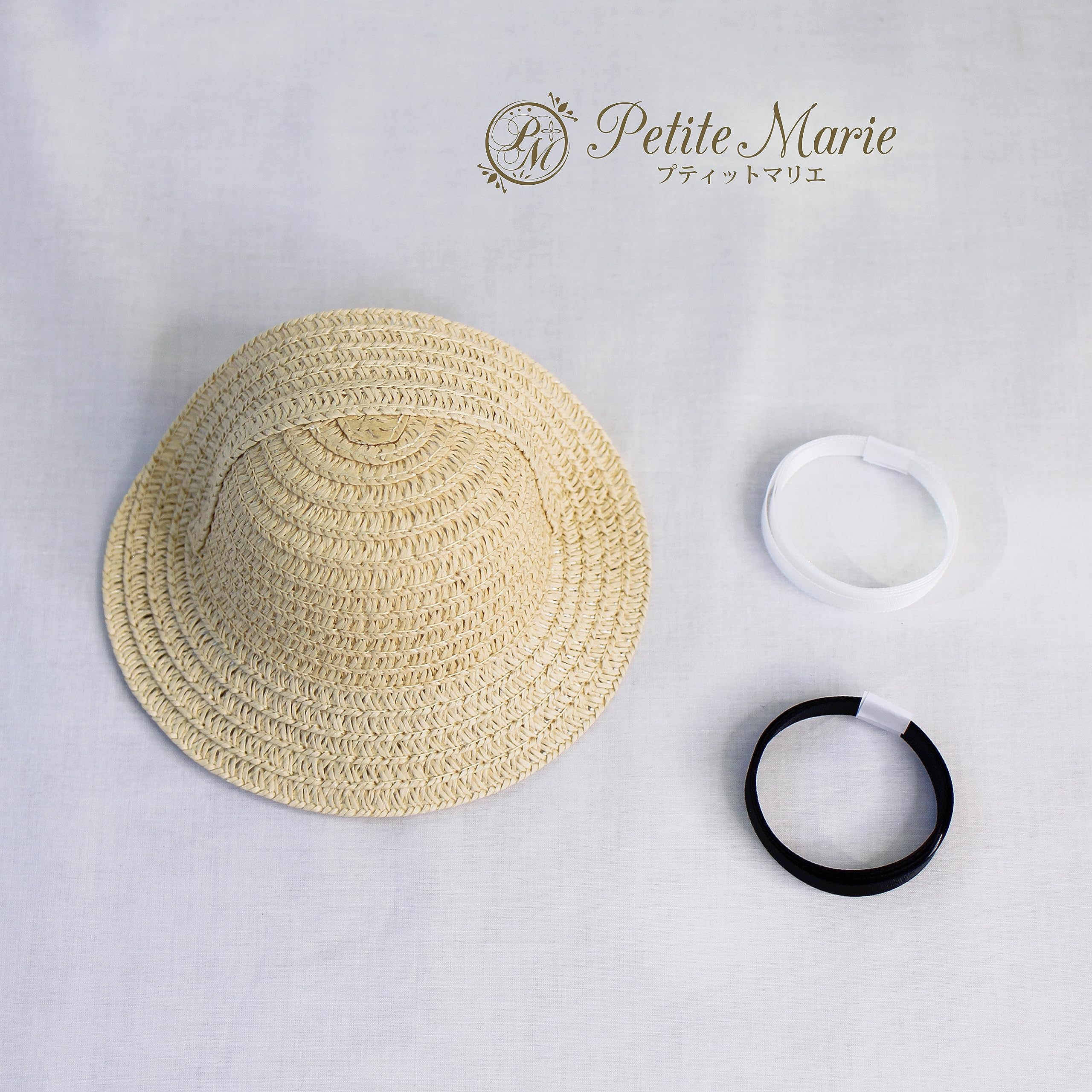 アンティーク ドール用 ハット 帽子 ミニョネット チャイナヘッド 3セット小 000000004612_1_Q0bBQU0.jpg