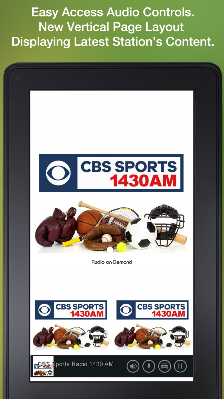 CBS Sports Radio 1430 AM - App on Amazon Appstore