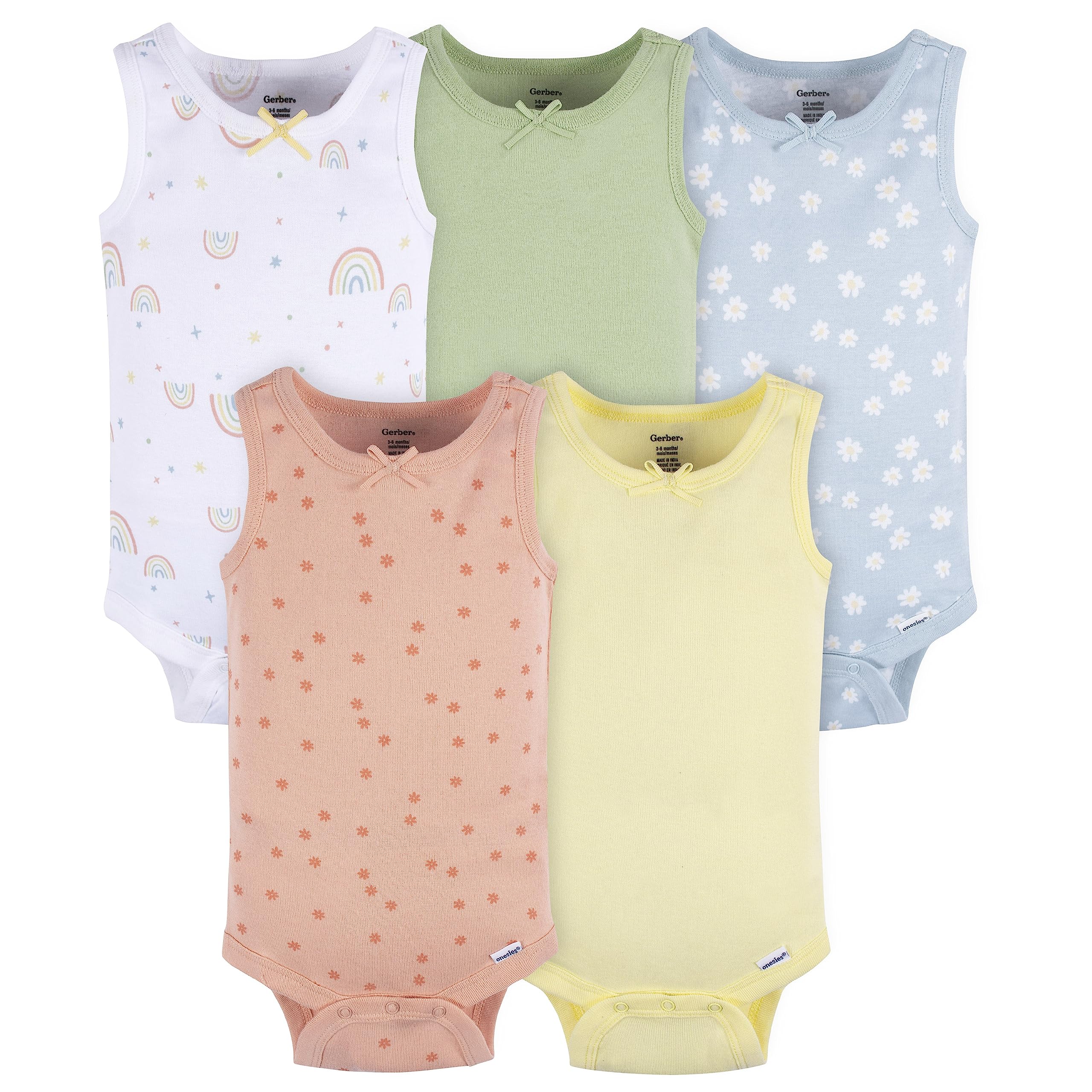 Gerber Baby Boys Multi-Pack Sleeveless Onesies Bodysuit