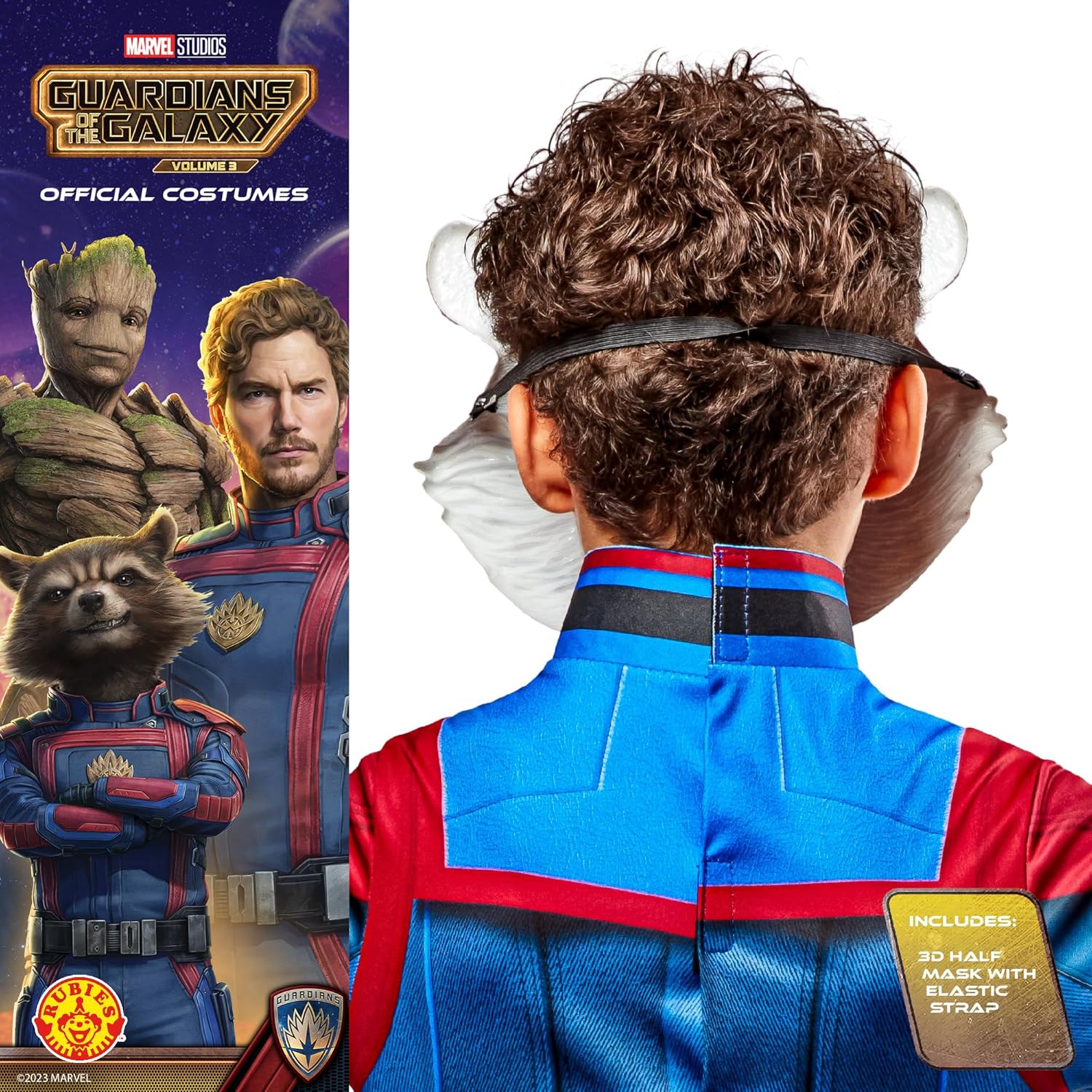 Rubies 2000339NS Rocket Child Mask Kids Fancy Dress, Boys, Multi Halloween Halloween