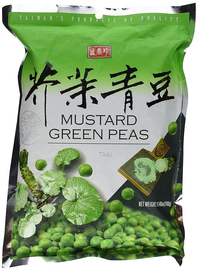Taiwan Roasted Wasabi Hot Green Peas (30 Packets) 8.46 Oz