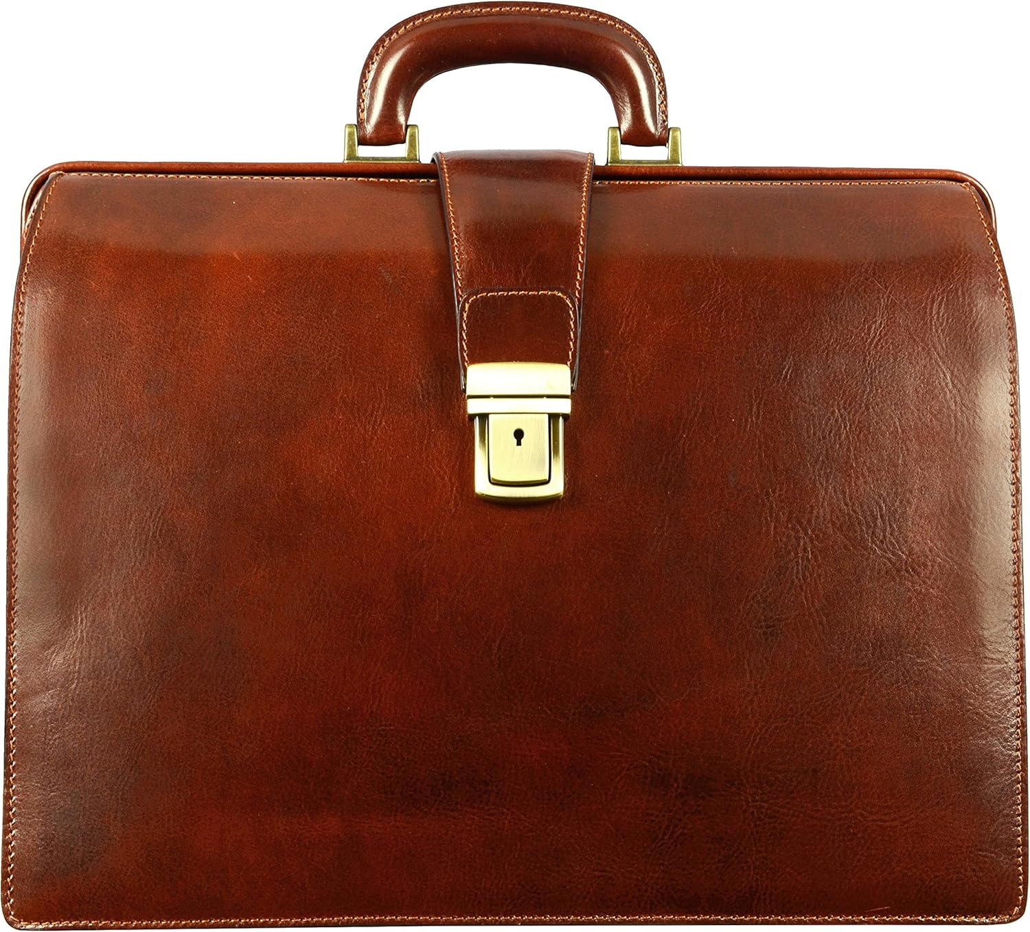 Buy Leather Lawyer Briefcase for Men and Women Brown Italian Attache