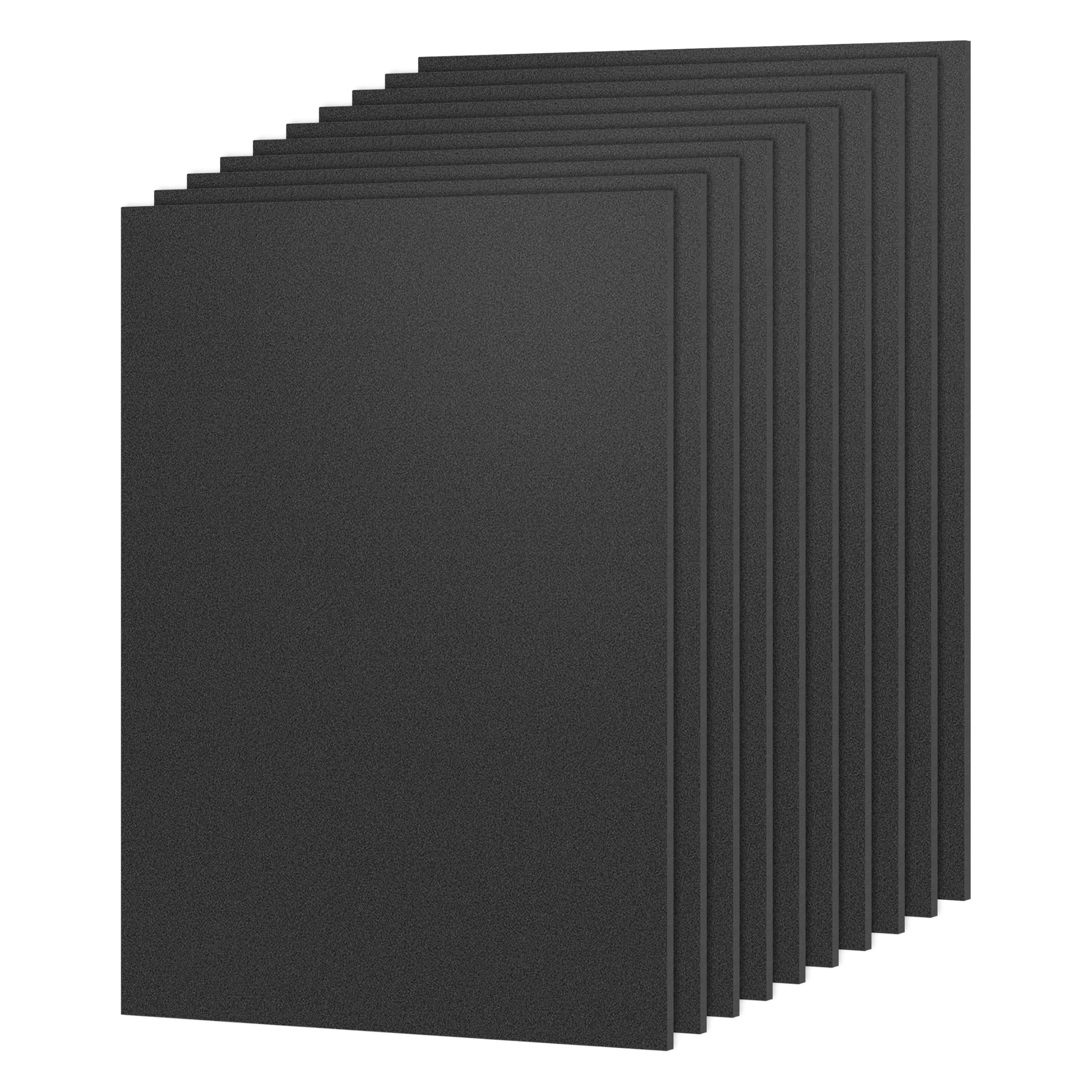 Black ABS Plastic Sheets - Pack of 2 -8 Black ABS Plastic Sheets - Pack of 2 -8
