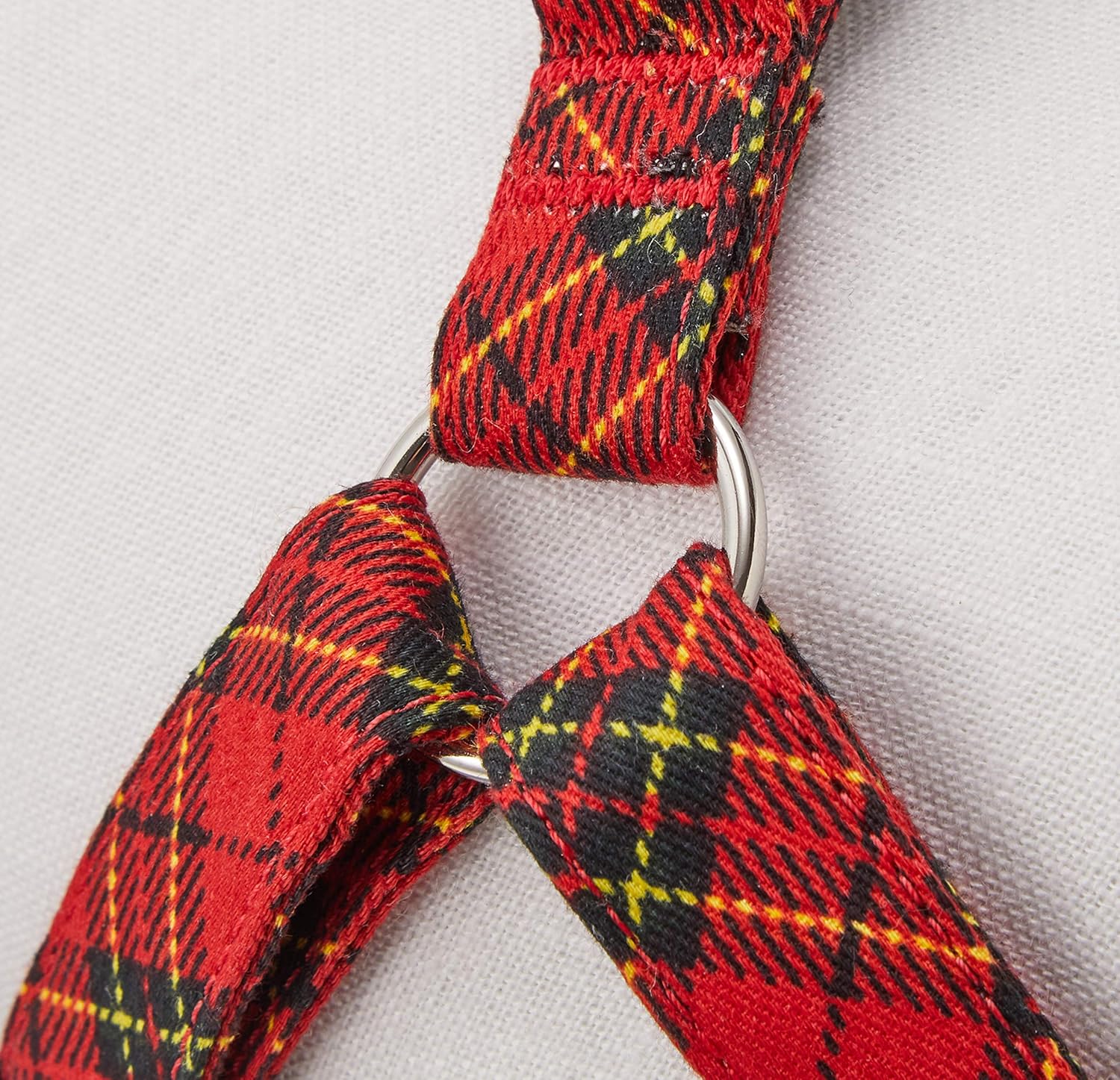 Toto&Pal Royal Tartan Check Foot Harness Red 20mm