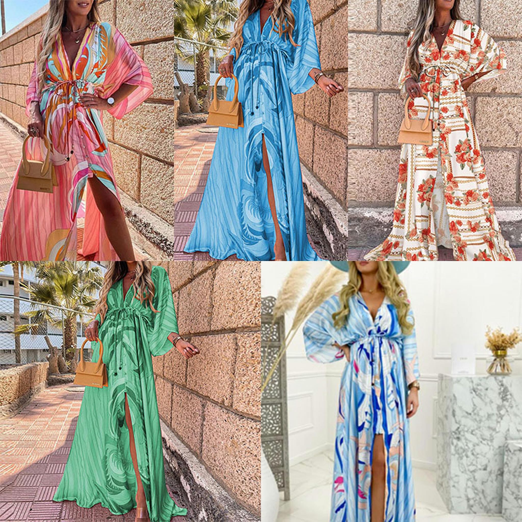 Abito Estivo da Donna con Stampa di Nuova Moda, Temperamento in Pizzo Sciolto, Grande Abito Altalena