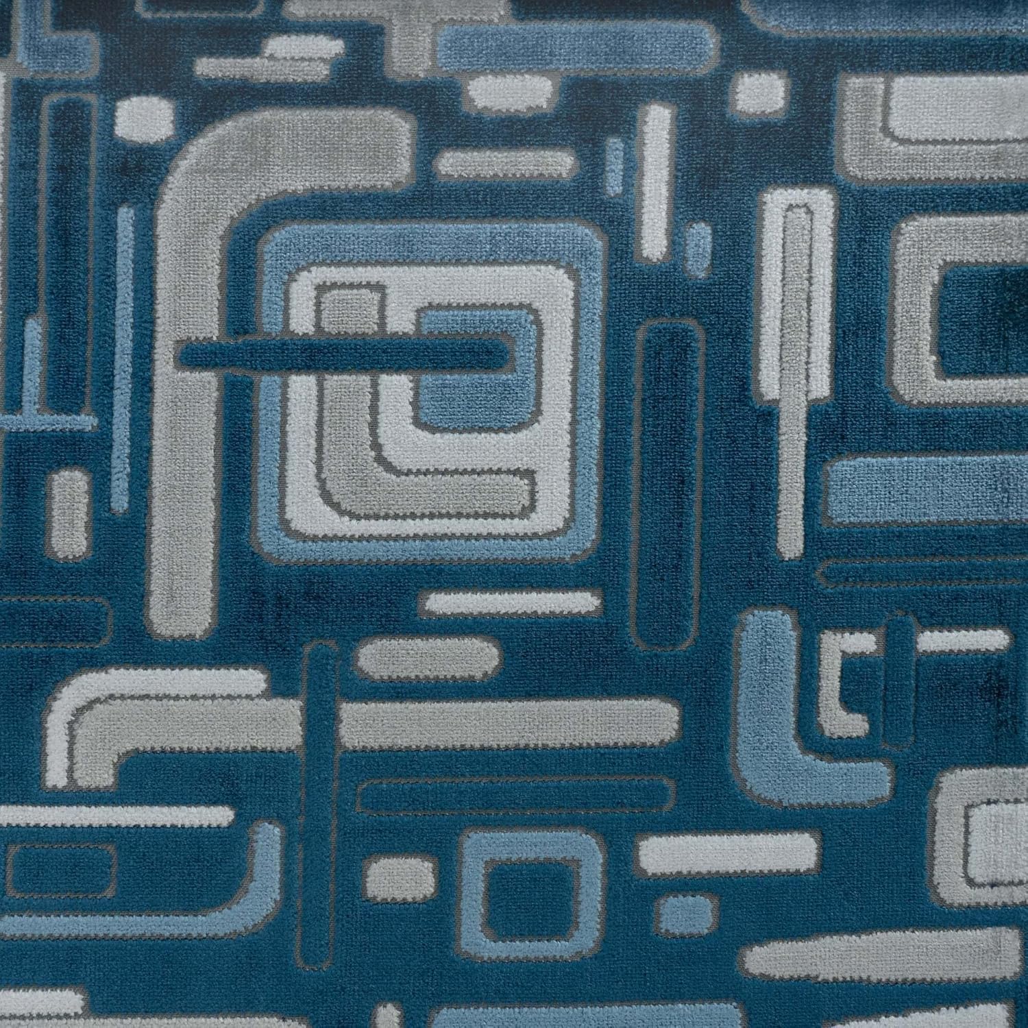 Right Angle - Cut Velvet Upholstery Fabric by The Yard Serenity