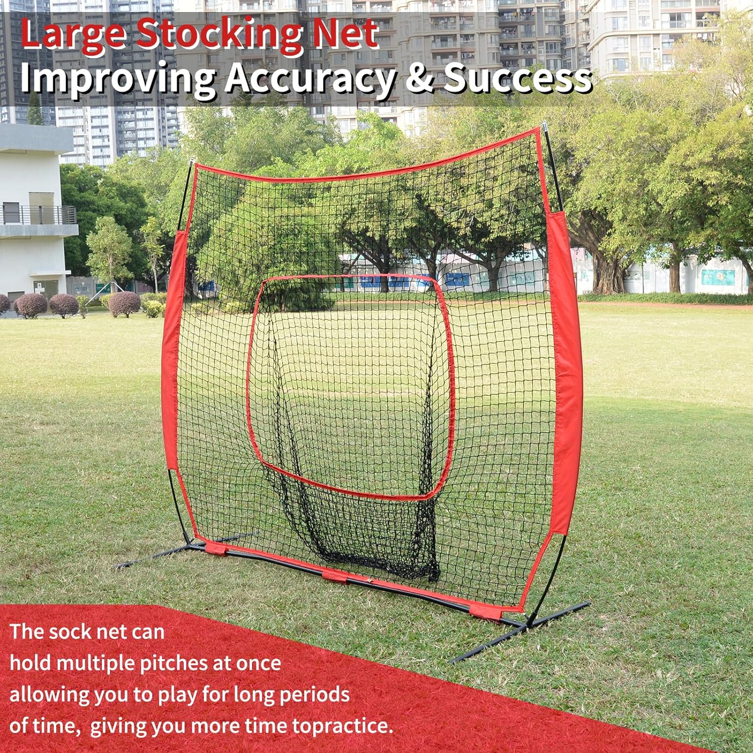Hikeen Baseball Tees - Batting Tee with Portable Tripod Stand for Softball Hitting Training, Includes Carrying Bag