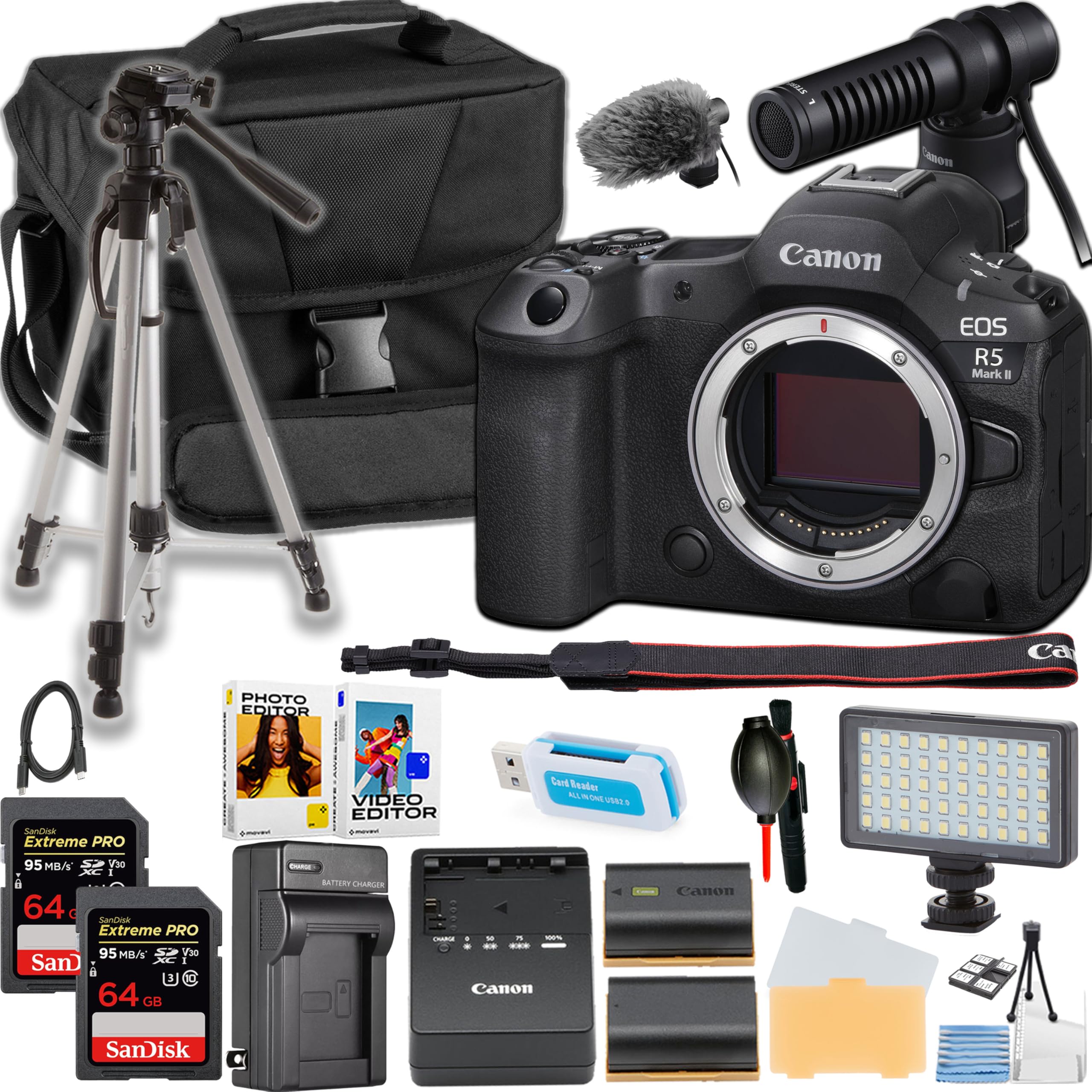 Amazon.com : Canon EOS R5 Mark II Mirrorless Camera Body ONLY +