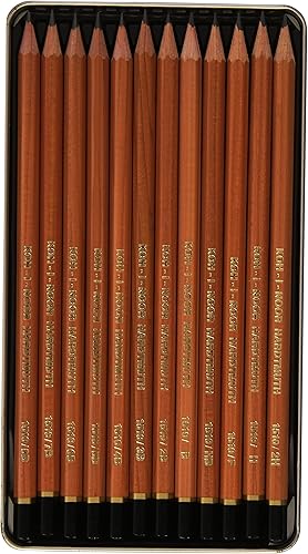 Miniatura 2 de KOH-I-NOOR 8B-2H N - Lápiz de grafito (paquete de 12)