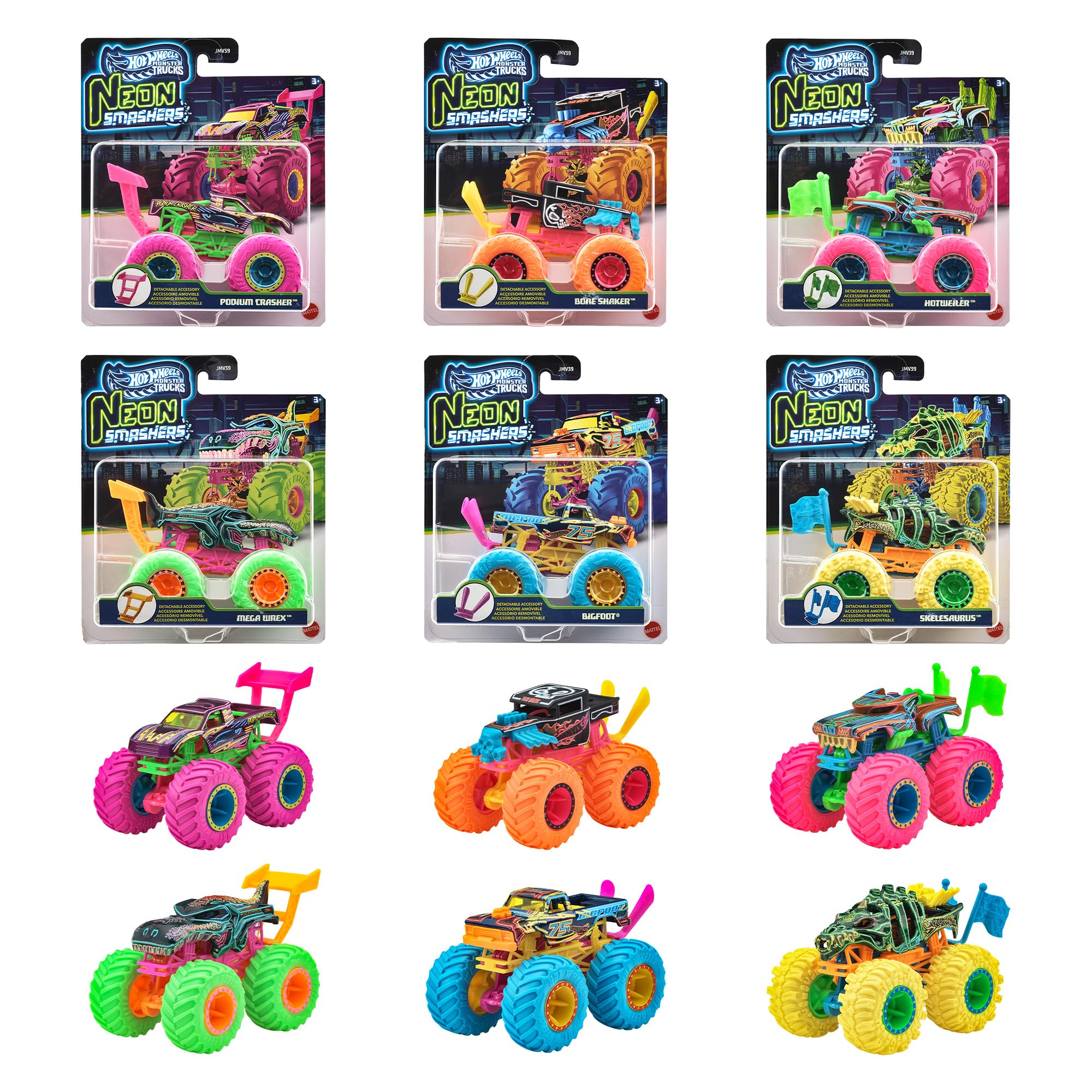 Amazon | ホットウィール(Hot Wheels) モンスタートラック ネオンス