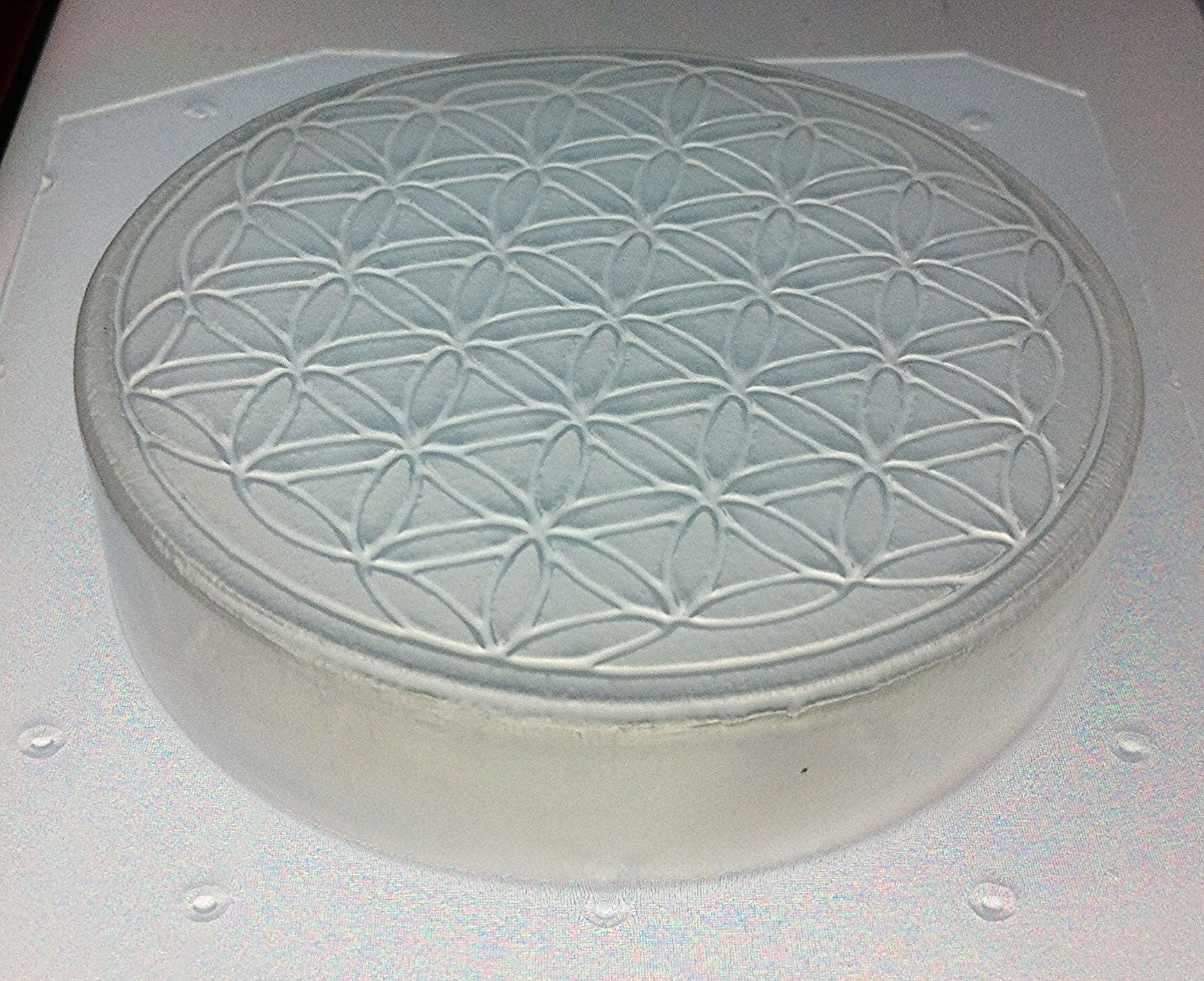 Flexible Soap or Resin Orgone Mold Sacred Geometry Flower of Life