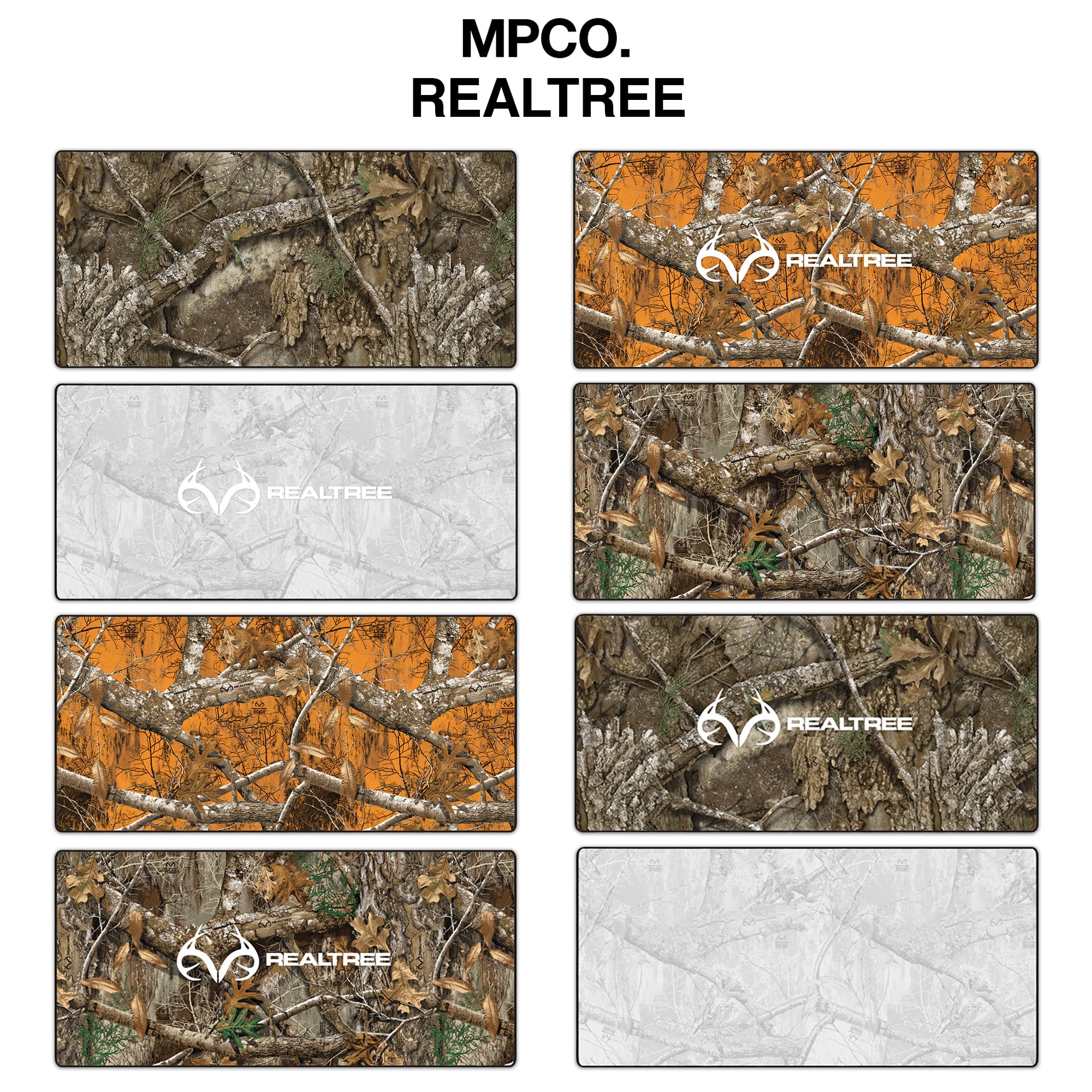 MPCO. Real Tree - Tappetino per scrivania da gaming, 91,4 x 43,2 cm, tessuto Duraglyde, senza logo, antiscivolo, lavabile, scorrevolezza liscia, per giochi di precisione e lavoro