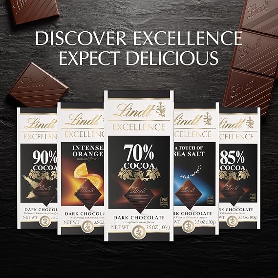 Lindt EXCELLENCE Coconut White Chocolate Bar, White Chocolate Candy with Coconut Flakes, 3.5 oz. (12 Pack)