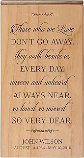 LifeSong Milestones Custom Engraved Wooden Handcrafted Cremation Urn Box for Human Adult Ashes for Loved One- Medium Urn for Funeral Service, Keepsake, or Decorative Urn Boxes | (Maple, 100 cu. in.)