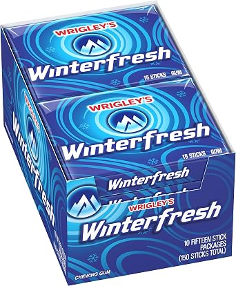Wrigleys Winterfresh Chewing Gum 10 x 15 Stick Box