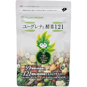Amazon ミドリムシのちからpresents ユーグレナと酵素121 お試し30粒 ユーグレナ ミドリムシ