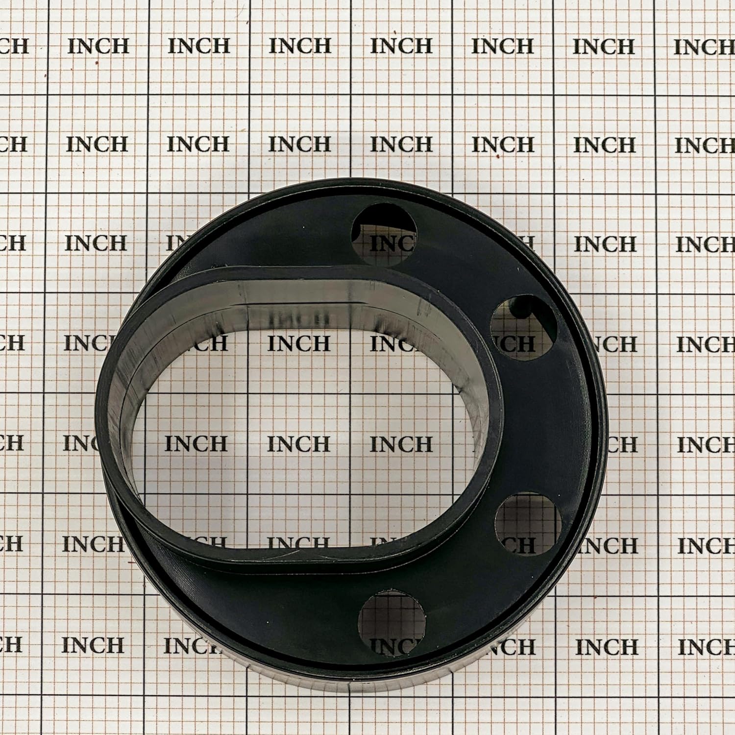 Ozark Fence & Supply - Ultra-Durable Vinyl Fence Post Donut - 2-3/8" Steel Post to 5" Vinyl Post Adapter (26)