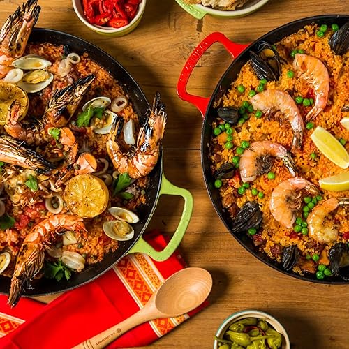 Miniatura 3 de Le Creuset Paella de hierro fundido esmaltado, 3 14 cuartos de galón, Soleil