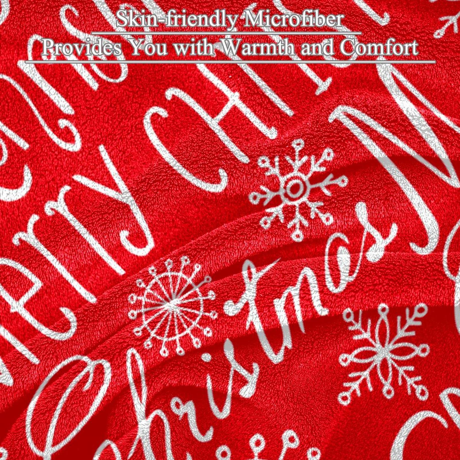 Coperta di tiro del pile del modello di Natale per il divano leggero della peluche sfoc