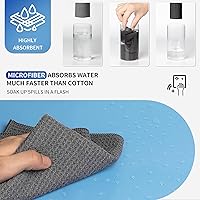 Vista 4 de MR.SIGA Paños de limpieza con patrón de gofres, paños de limpieza de microfibra absorbentes reutilizables, toallas de cocina de microfibra sin Gris