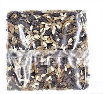 (Case of 6) Happy Hen Treats 6-Ounce. Square-Mealworm and Seed, 4.25 x 4.25 x 1.25 Inches