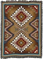 Vista 11 de Pure Country Weavers Cobija Mesquite Earth Manta tejida con flecos de algodón EE. UU. 72x54