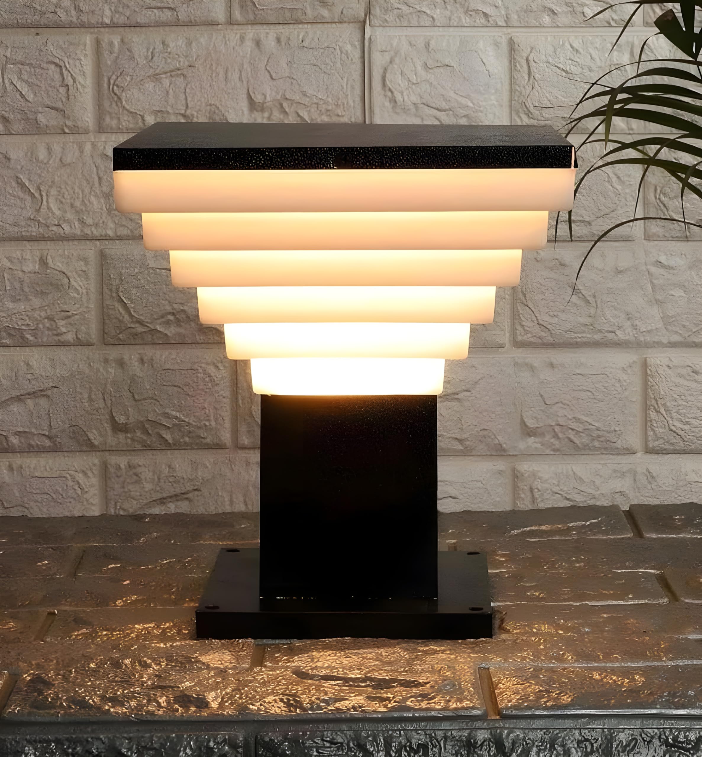 RBSK Gate Light for Home Gate/Gate Lamp for Outdoor Waterproof/Gate Lamp/Pillar Gate Light for Outdoor Boundaries, Stairs, Pillar, Garden (E27 Bulb Base) (Bulb Not Include) (Delux) (Pack of 1)-image-29