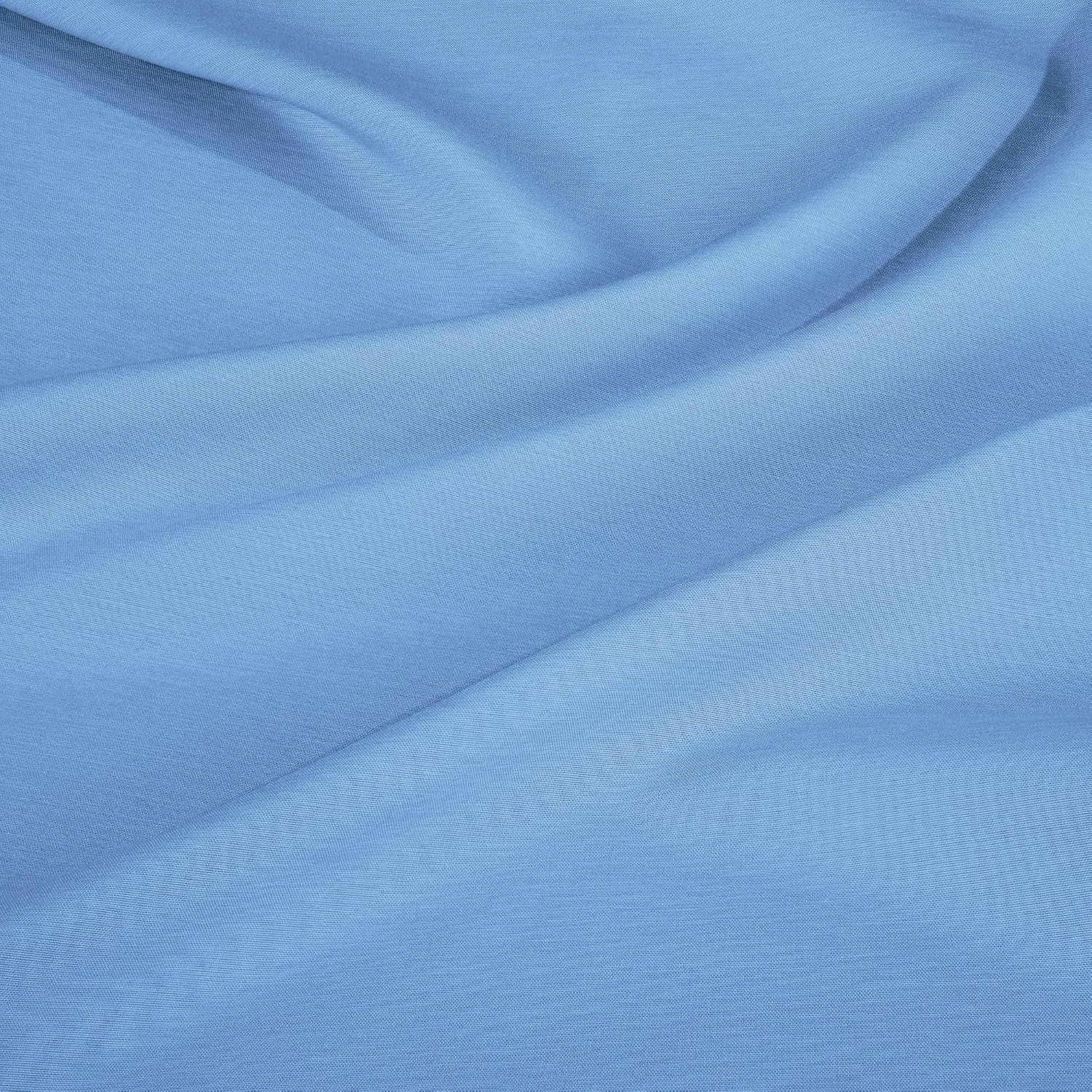 Extra Deep Pocket Sheets - Bamboo Blend 7-Piece 21” Bed Sheet Set – Bamboo and Microfiber Blend – Extra Deep Bed Sheet – Ultra Deep Sheets for Deep Pockets Mattress - Split King Size - Calm Blue